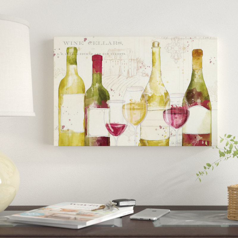 «Chateau Winery I», impression sur toile, H 26 po x l 40 po x P 1,5 po, Toile tendue, Pas de tapis