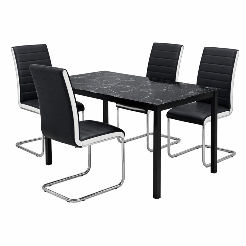 4 - Person Dining Set, 75cm H x 120cm W x 70cm D