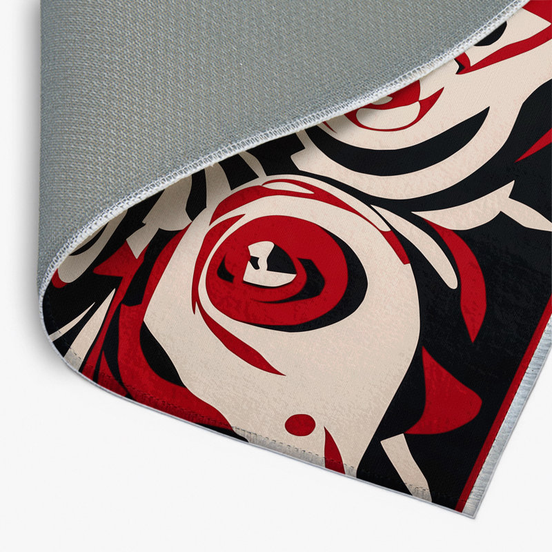 Tapis intérieur et extérieur Sinister Whirl, Rectangle 1 pi 6 po x 2 pi 6 po