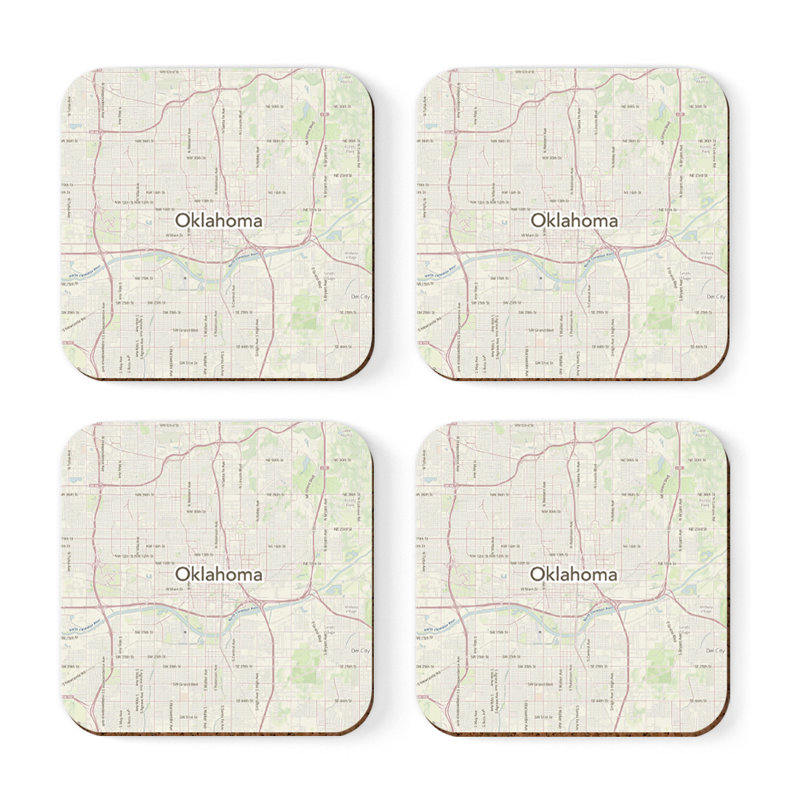 Sous-verre carte des États-Unis, Oklahoma City