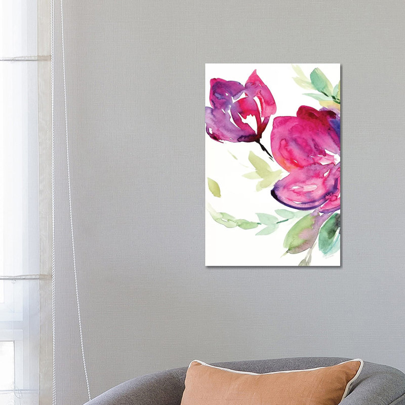 Spring Rhapsody II by Lanie Loreth - Wrapped Canvas Painting, 66.04 cm H x 45.72 cm W x 1.91 cm D