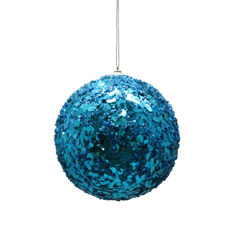 Ornement boule de Noël, Turquoise