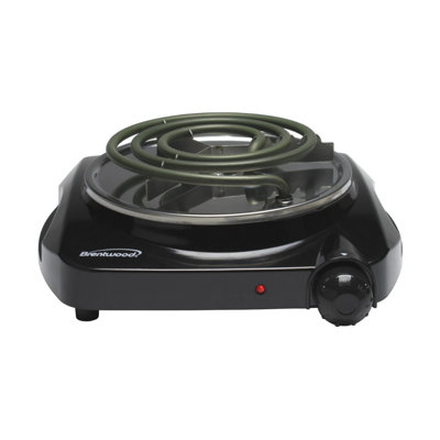Brûleur électrique simple Brentwood TS-306 1200W, noir