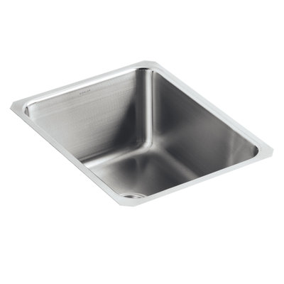 Undertone Trough 15.75" L x 20.375" W x 9.5" Under-Mount Single-Bowl Kitchen Sink