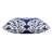 Blue Vintage Look Cotton Blend Throw Pillow Cover & Insert Set-122942347