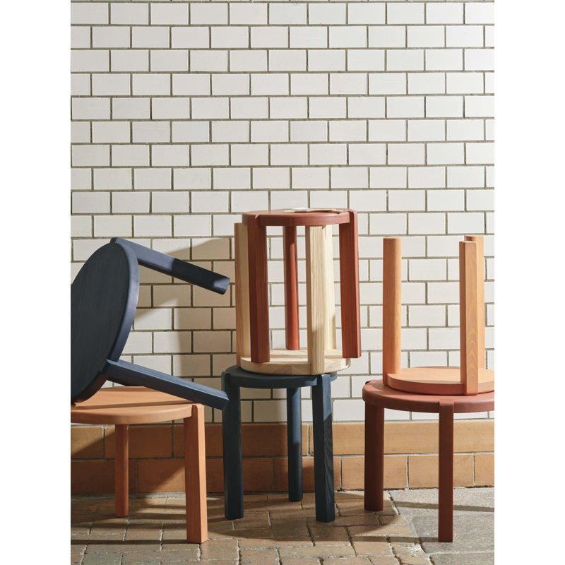 Ragnesminde Solid Wood End Table, Carmine Red
