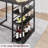 Dining Bar Table Set With 3 Storage Shelves, Pub Bar Counter Table With 2 Footrest Chairs-1337629336