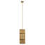 Congruent 1-Light Iron and Cotton Pendant