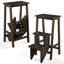 Banc échelle en bois d'hévéa pliable Fletchley-2090851124