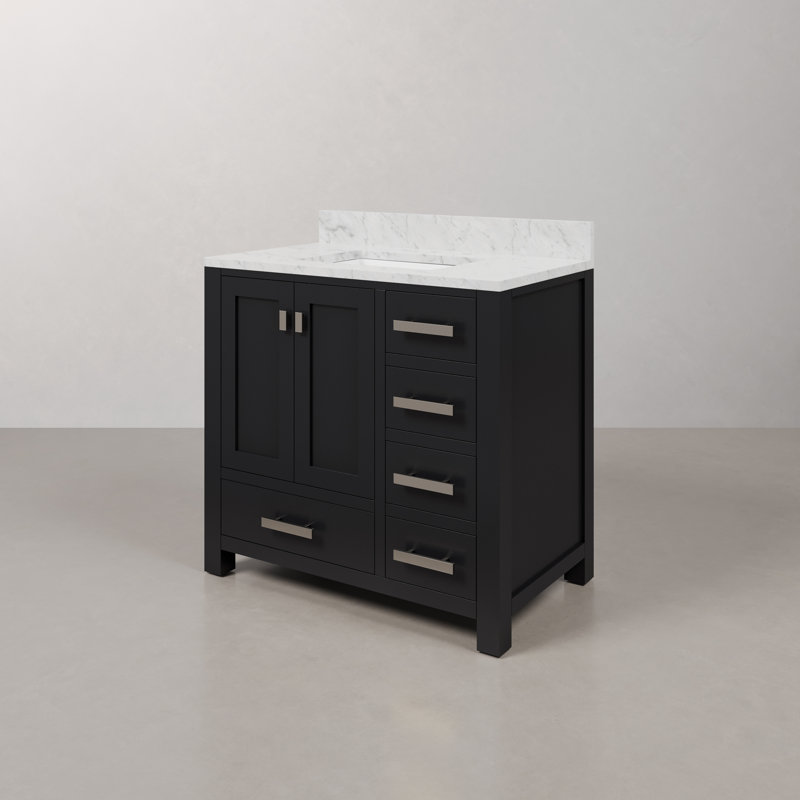 Steve 36'' W Single Vanity, Black