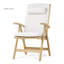 Chaise de patio pliante en teck