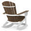 Chaise berçante Benno Adirondack, blanc-130678442