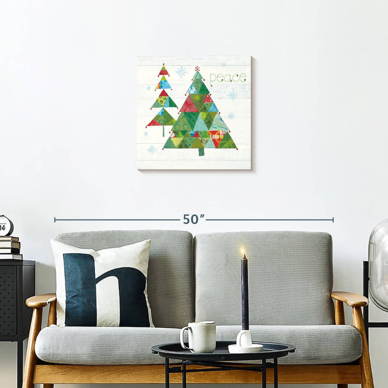Patchwork de Noël Lelend, H 20 po x l 20 po