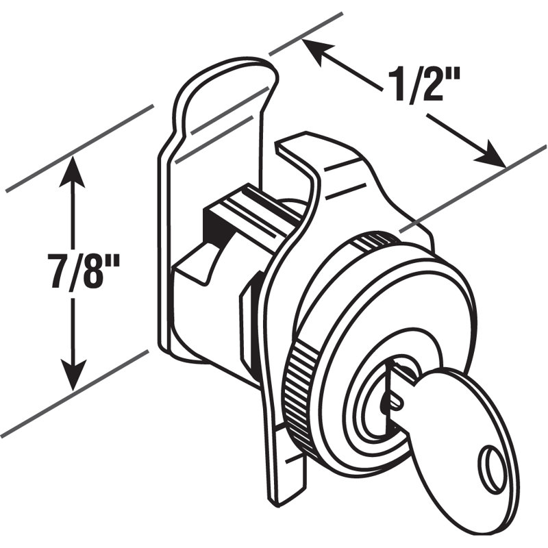 Prime-Line Plated Mailbox Lock