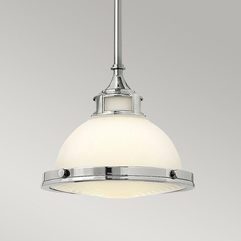 Abigail 1 - Light Bell Pendant, Chrome, Small