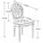 Amando 19.7" H Tufted Velvet Side Chair With Nailhead Trim Decor King Louis Back Solid Wood Dining Chairs-426470021