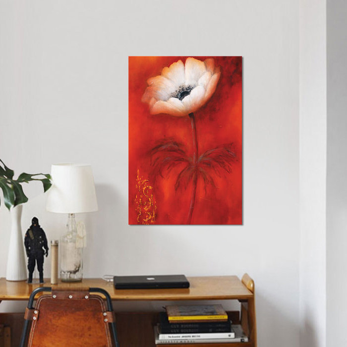 «Anemone I», reproduction sur toile, H 12 po x l 8 po x P 0,75 po, Pas de tapis, Toile tendue
