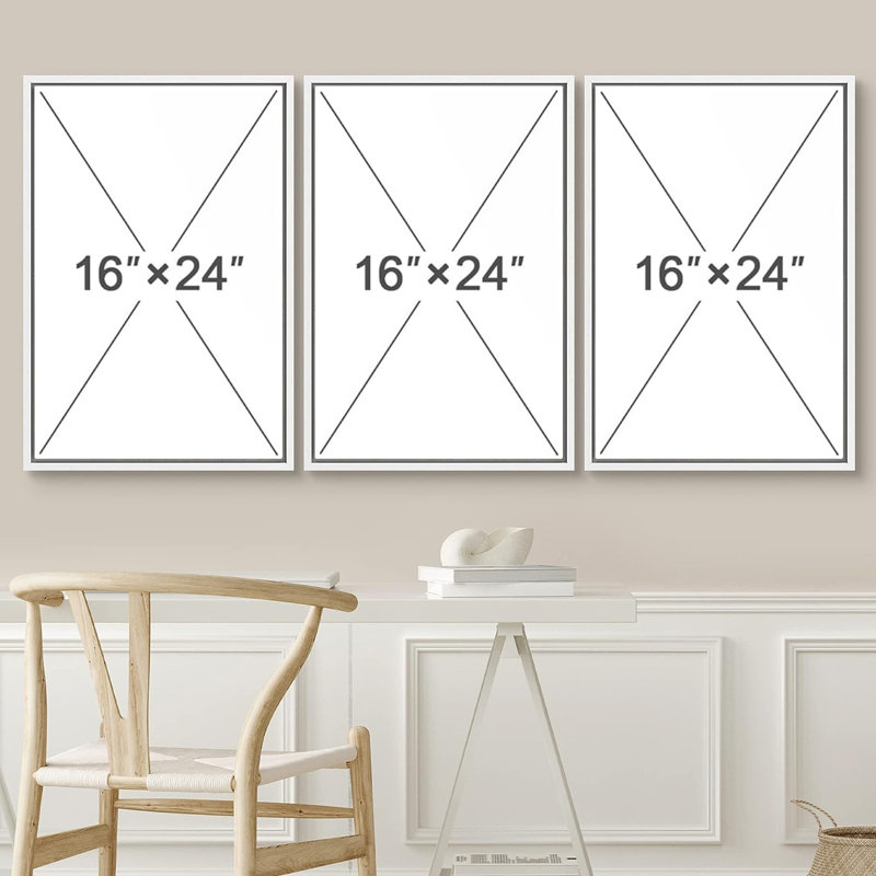 Architecture Building 3 - Pieces, 24" H x 48" W, White