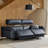 2-Piece Dual Motor Genuine Leather Zero Wall Sofa With Power Headrest-433206761