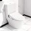 Siège de toilette bidet avec caractéristiques - chauffant, réglable, à nettoyage automatique, bouton latéral à fermeture silencieuse, buse à température d'eau intelligente