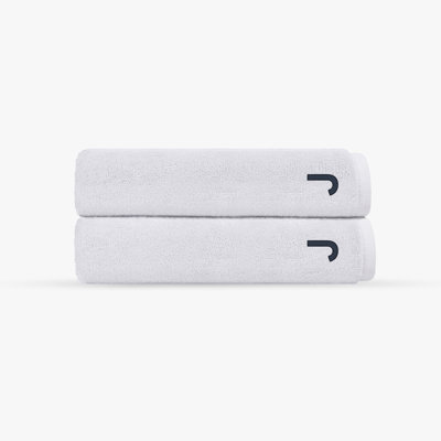 Ensemble de 2 serviettes de bain monogrammes Cloer