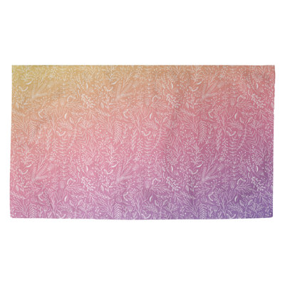 Tapis jaune/orange/mauve ditsy floral Avicia
