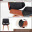 Ensemble de chaises de salle à manger pivotantes à 360 ° de style Mid-Century, revêtement en similicuir, conception ergonomique pour la cuisine et la salle à manger