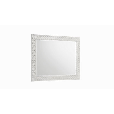 Miroir en bois de style moderne Blanca