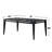 Rectangular Wooden Counter Height Table With Tapered Legs In Black-777616007