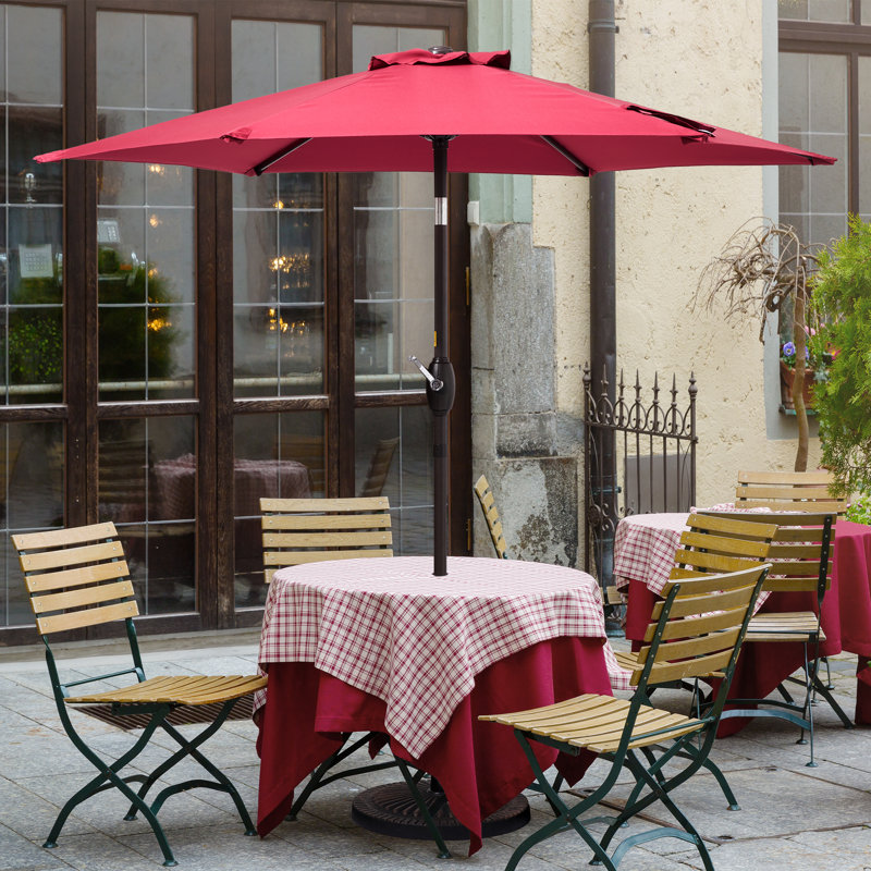 Parasol de marché 90 po Daljeet, Rouge