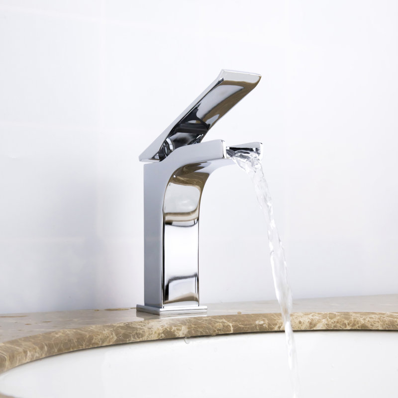 Robinet de salle de bain Ravine Waterfall, Chrome poli