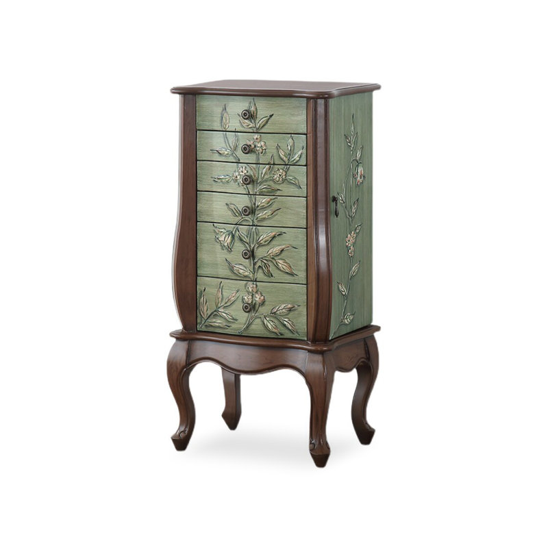 Armoire de rangement en bois peinte à la main American Country Style