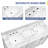 Brion 60 " W Freestanding Standard Free Standing 2 Double Vanity Bathroom Vanity With Carrara Marble Top