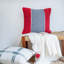 Coussin décoratif en mélange de coton tissé à la main Nautical-139462531-139462532