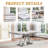70.08" Metal Base Dining Table-1567177226