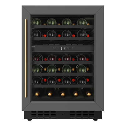 KoolMore Reserve 24 in. Under-Counter Panel Ready Dual Zone Wine Cooler 45 Bottle Capacity