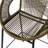 Set Of 2 Outdoor Patio Barstool, Green Faux PE Wicker-1127566553