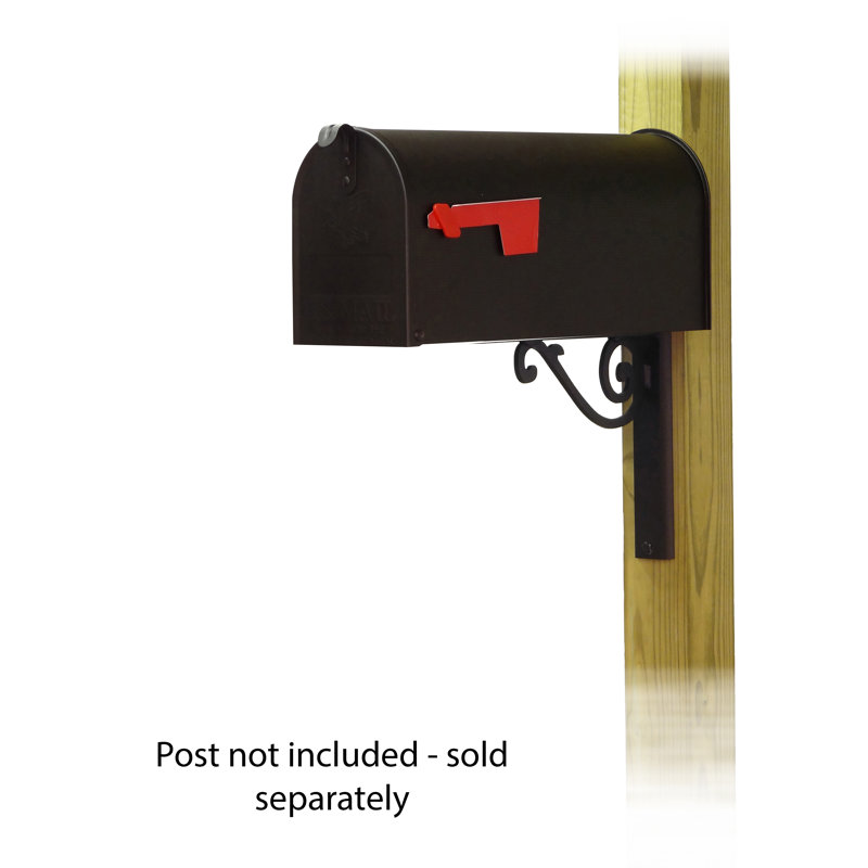 Boîte aux lettres de poteau en acier standard trottoir