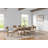 Myrianne Coastal Wood Rectangular Kitchen Table with Six Chairs,Brown-101119492