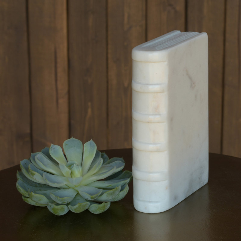 Geona Marble Decorative Book, 6" H x 4" W x 1.5" D