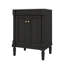 Meuble-lavabo contemporain de 24 po avec lavabo sur pied et armoire de rangement à deux niveaux-1057954584-1057954596