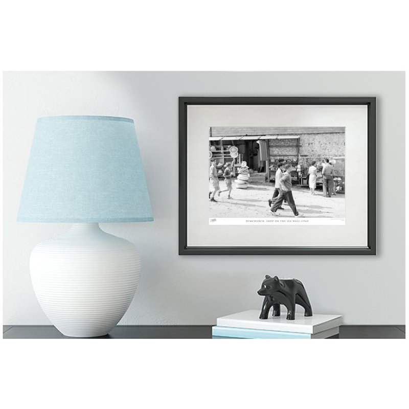 Dymchurch, Shop On The Sea Wall C1960 - Single Picture Frame Print, 40cm H x 50cm W x 2.3cm D