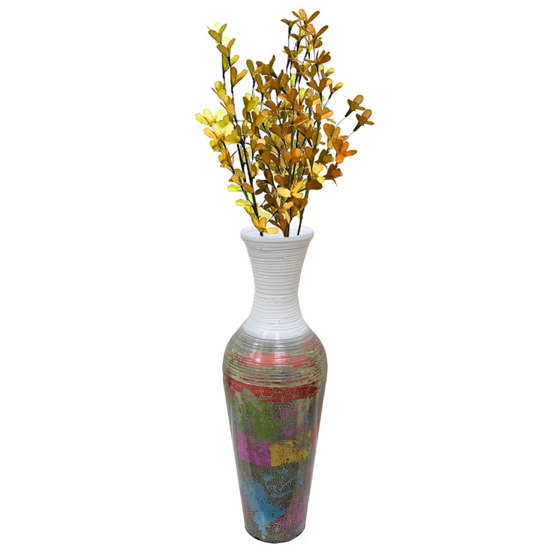 Pyrs Solid Wood Floor Vase