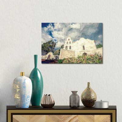 The San Diego Mission - Wall Art Print - Framed Canvas