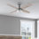 Ventilateur de plafond 44 po avec lumières DEL et télécommande Atlas inclus