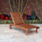 Marsily Outdoor Eucalyptus Wood Chaise Lounge Set with Table , Cushion Included