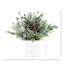 Snow Flocked Holiday Arrangement with Pinecones