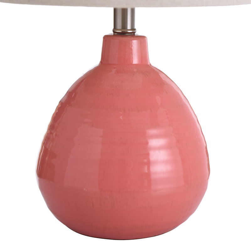 Lampe de table en céramique 21 po Alverez, Gâterie à la framboise