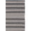Tapis rayé en coton noir / ivoire Annia