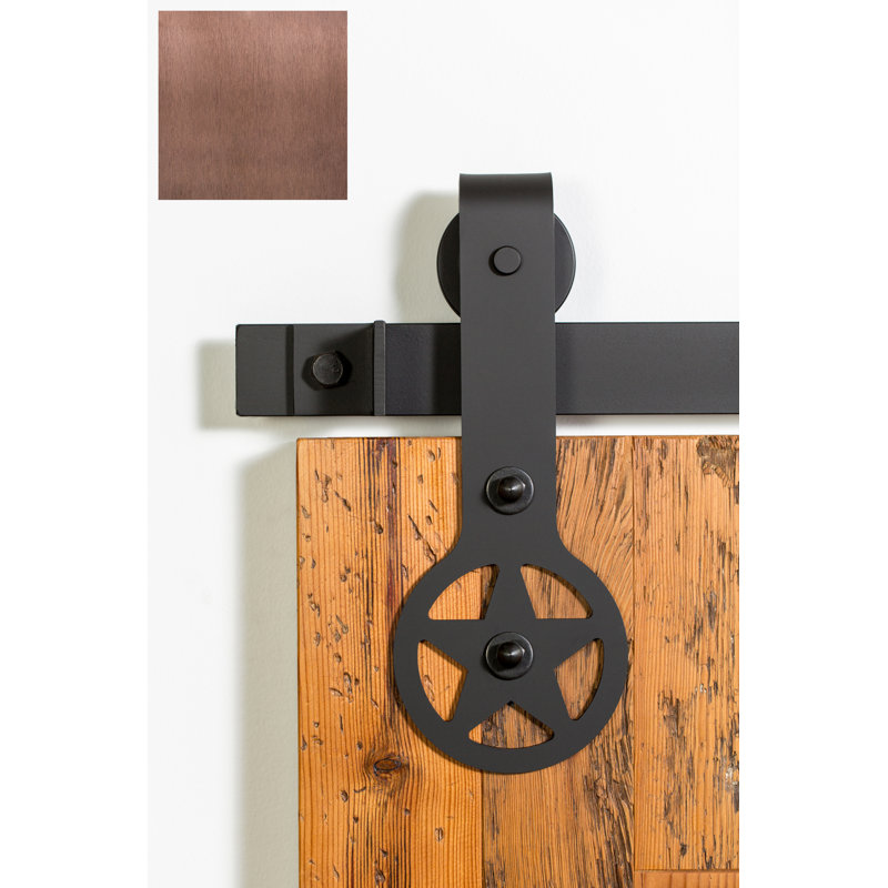 Ensemble de quincaillerie de porte de grange simple standard de qualité supérieure Ranger, 72 po, Sou neuf